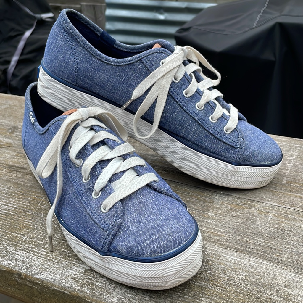 Keds Casual Blue Canvas Sneakers